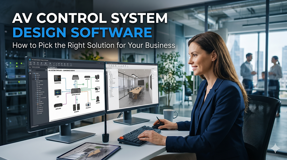 AV Control System Design Software: How to Pick the Right Solution for Your Business