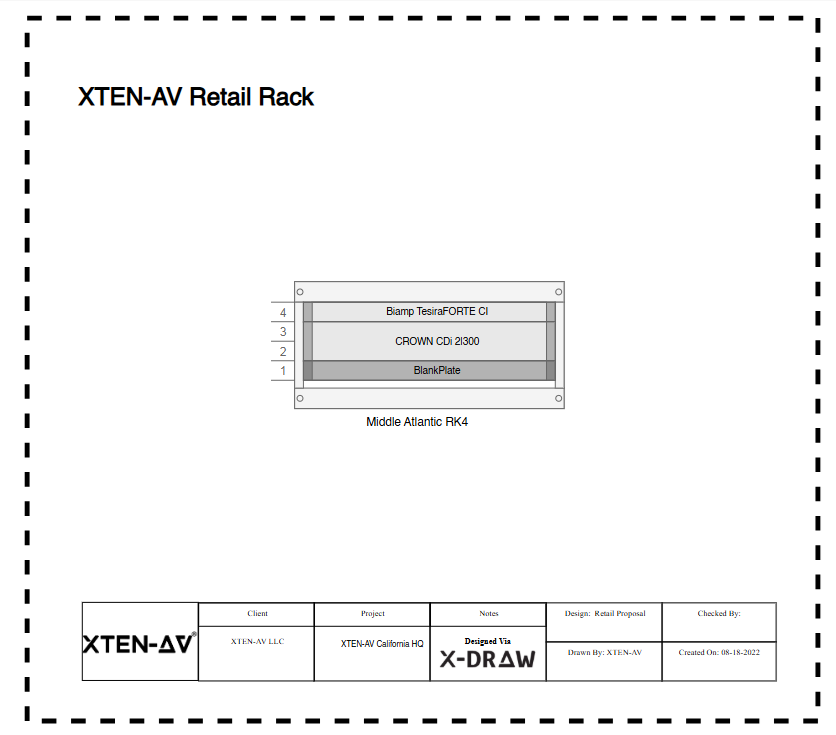 Rack Elevation Diagram