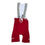Miniatura: ROJO W BIB SHORT LUXURY LOGO BLANCO MUJER KAFITT