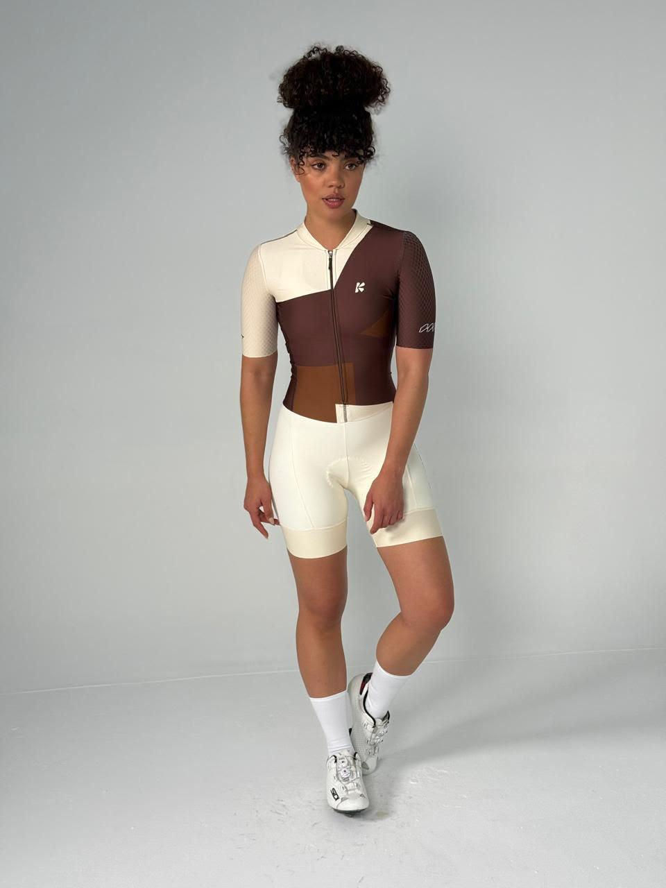 COFFE BEIGE MC ENTERIZO CLASICO MUJER KAFITT