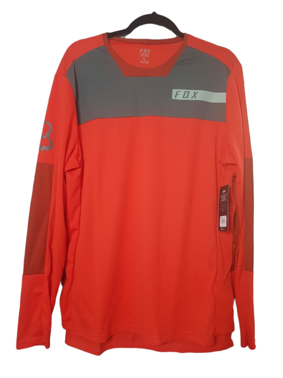 DEFEND MOTH M LARGA ROJO - JERSEY HOMBRE FOX
