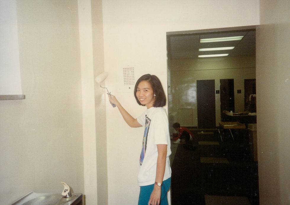 Jenny participating in the United Way Day of Caring in West Mifflin, PA in September 1993