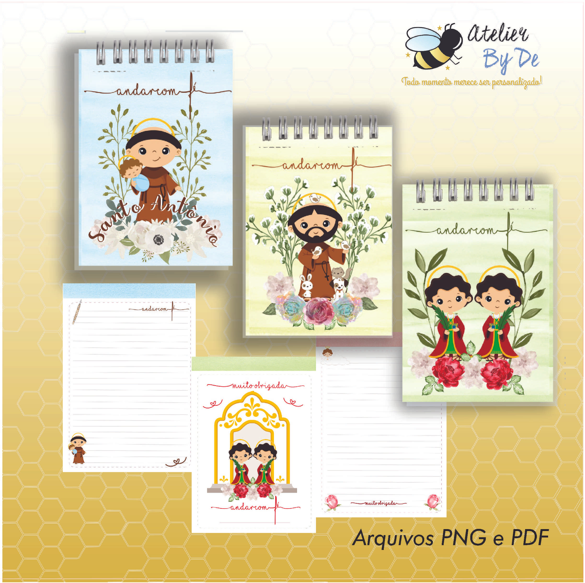 Blocos Santos - Coleção Andar com Fé