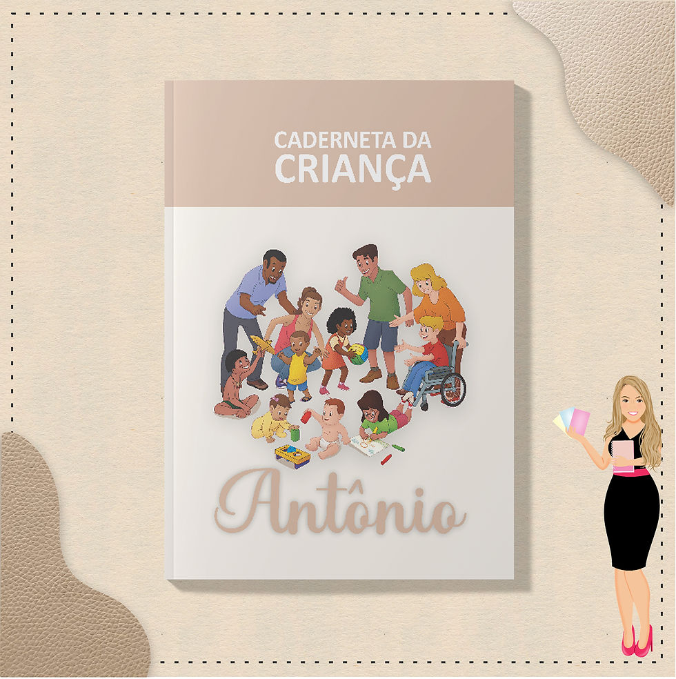 Miniatura: Caderneta Saúde Brochura Cores Neutras