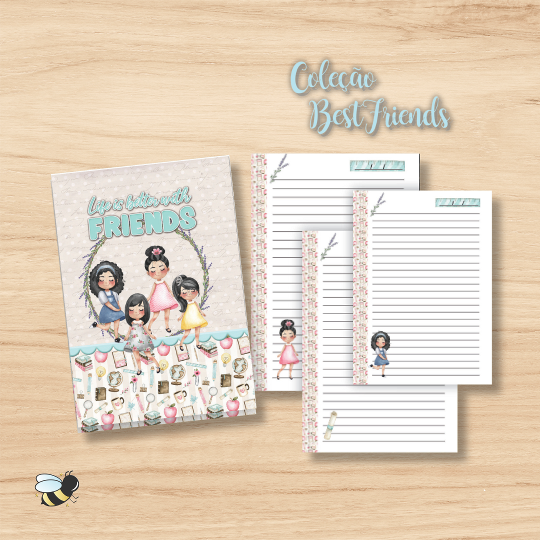 Caderno Brochura Best Friends Morenas