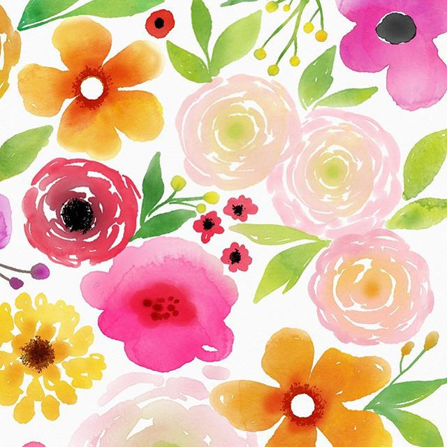 Watercolor florals