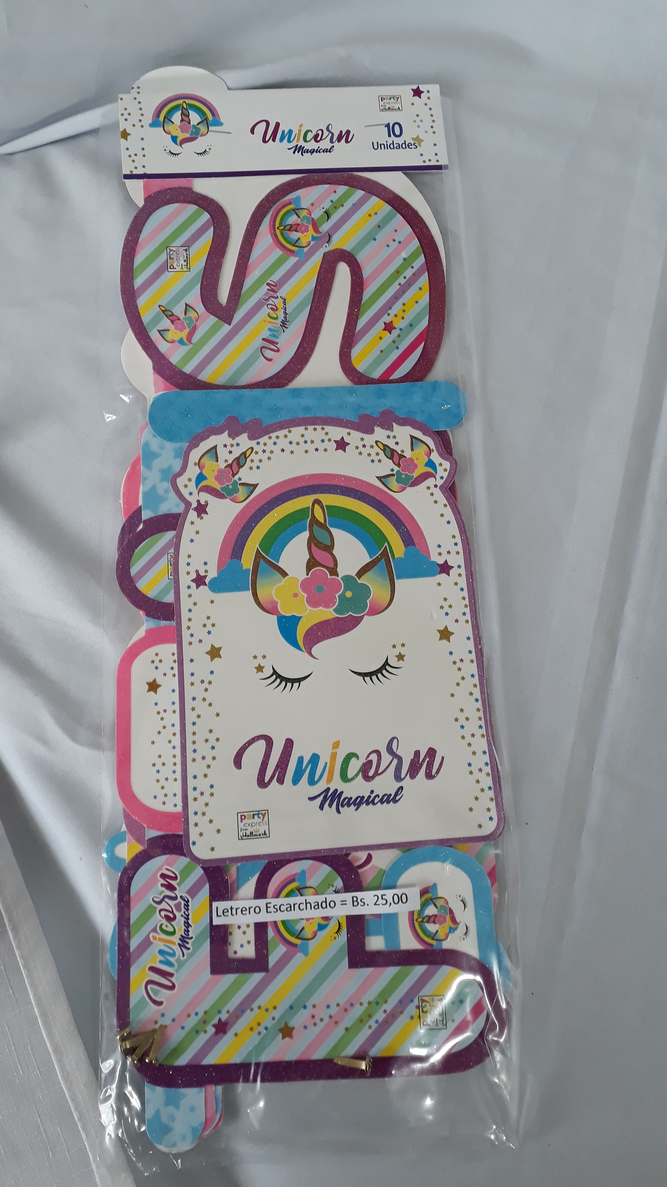 Letrero Escarchado Pesta�itas