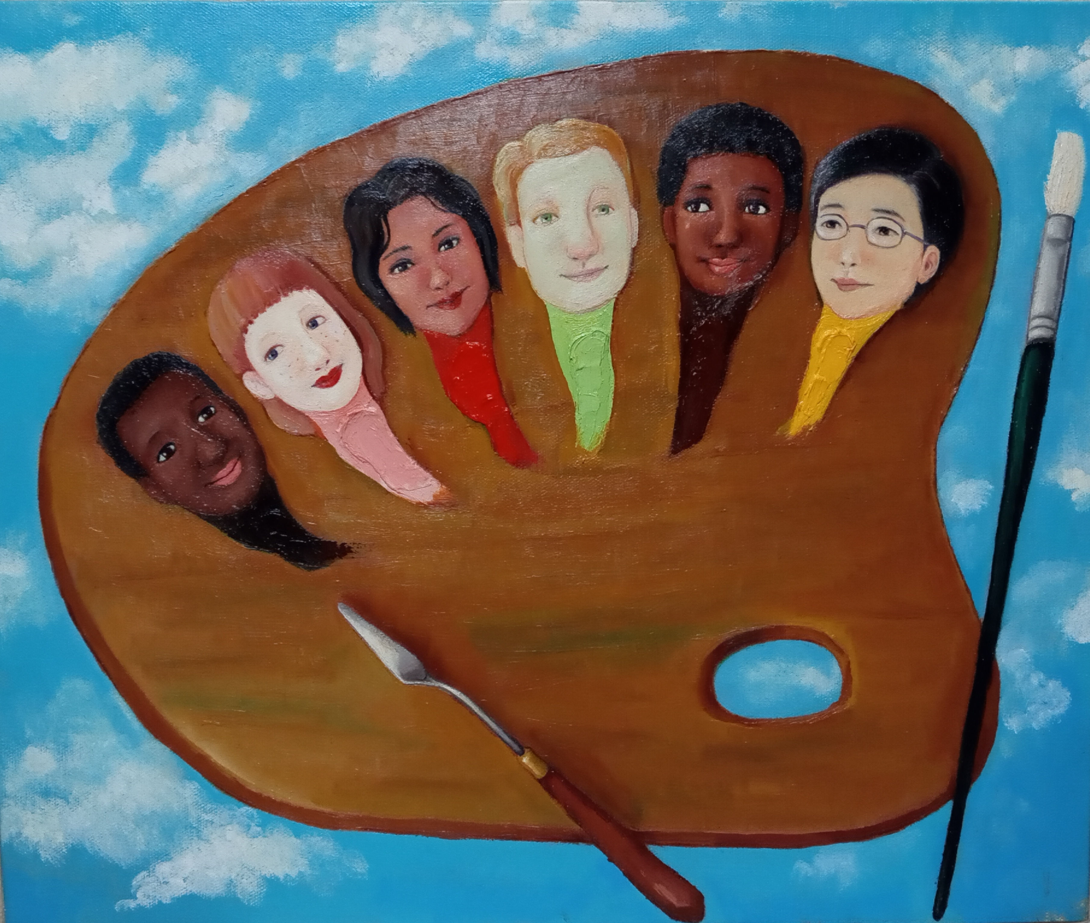 SKIN COLOR ON THE PALETTE