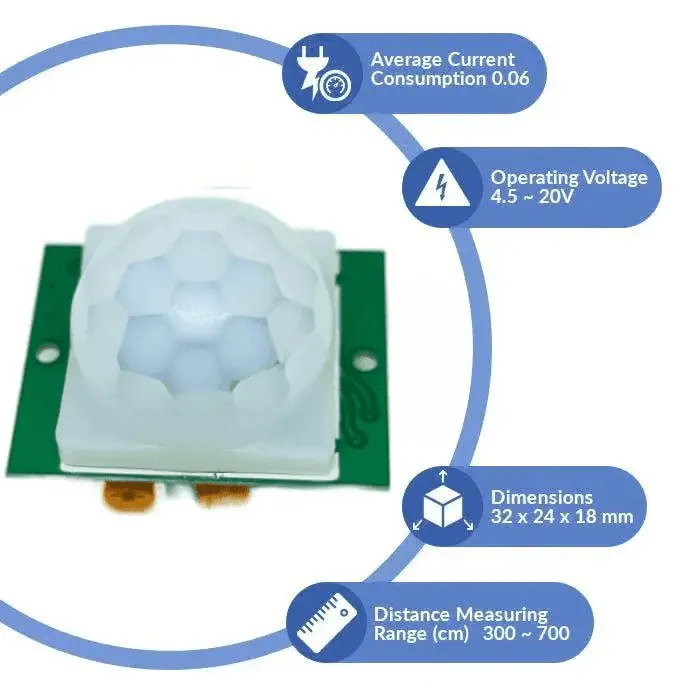 Thumbnail: HC-SR501 PIR Sensor (Passive Infrared Sensor) + IR Proximity Sensor