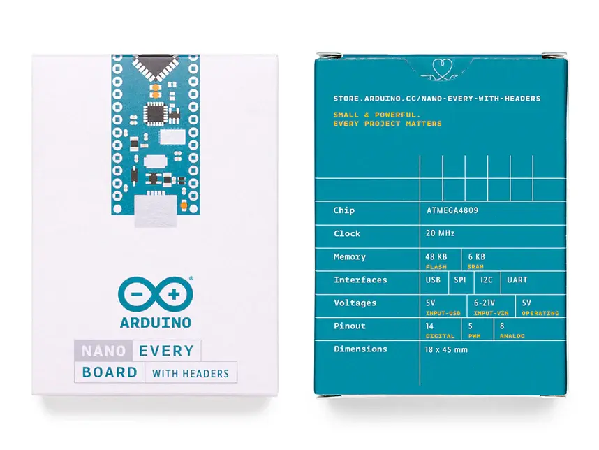 Thumbnail: Arduino Nano Every with Headers ABX00033