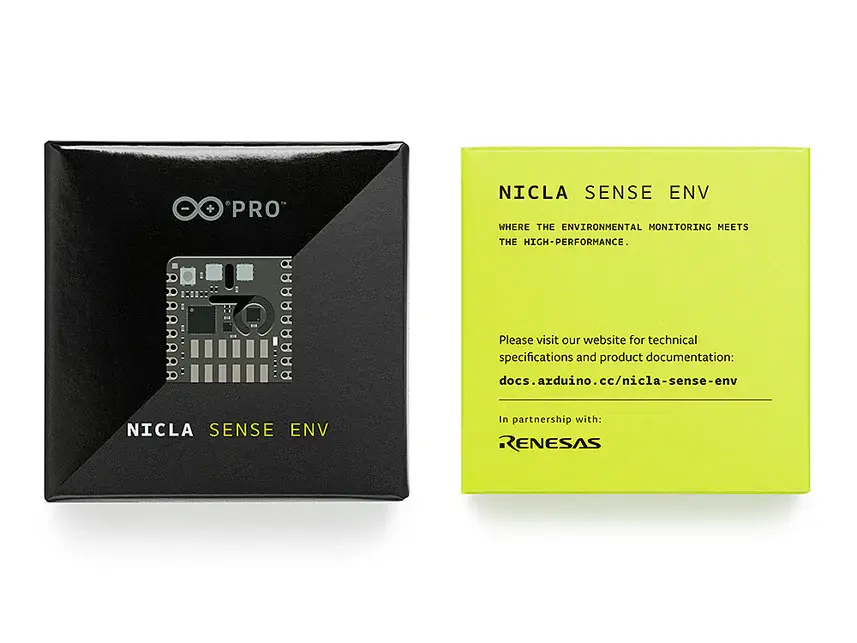Thumbnail: Arduino Nicla Sense Env Microcontroller Board - ABX00089