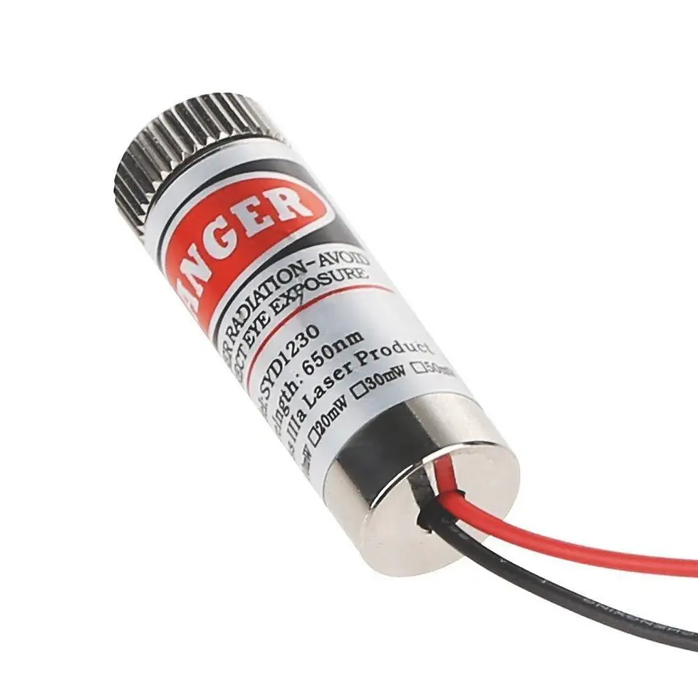 Thumbnail: SYD1230 12mm 650nm 5mW Red Point Laser Module