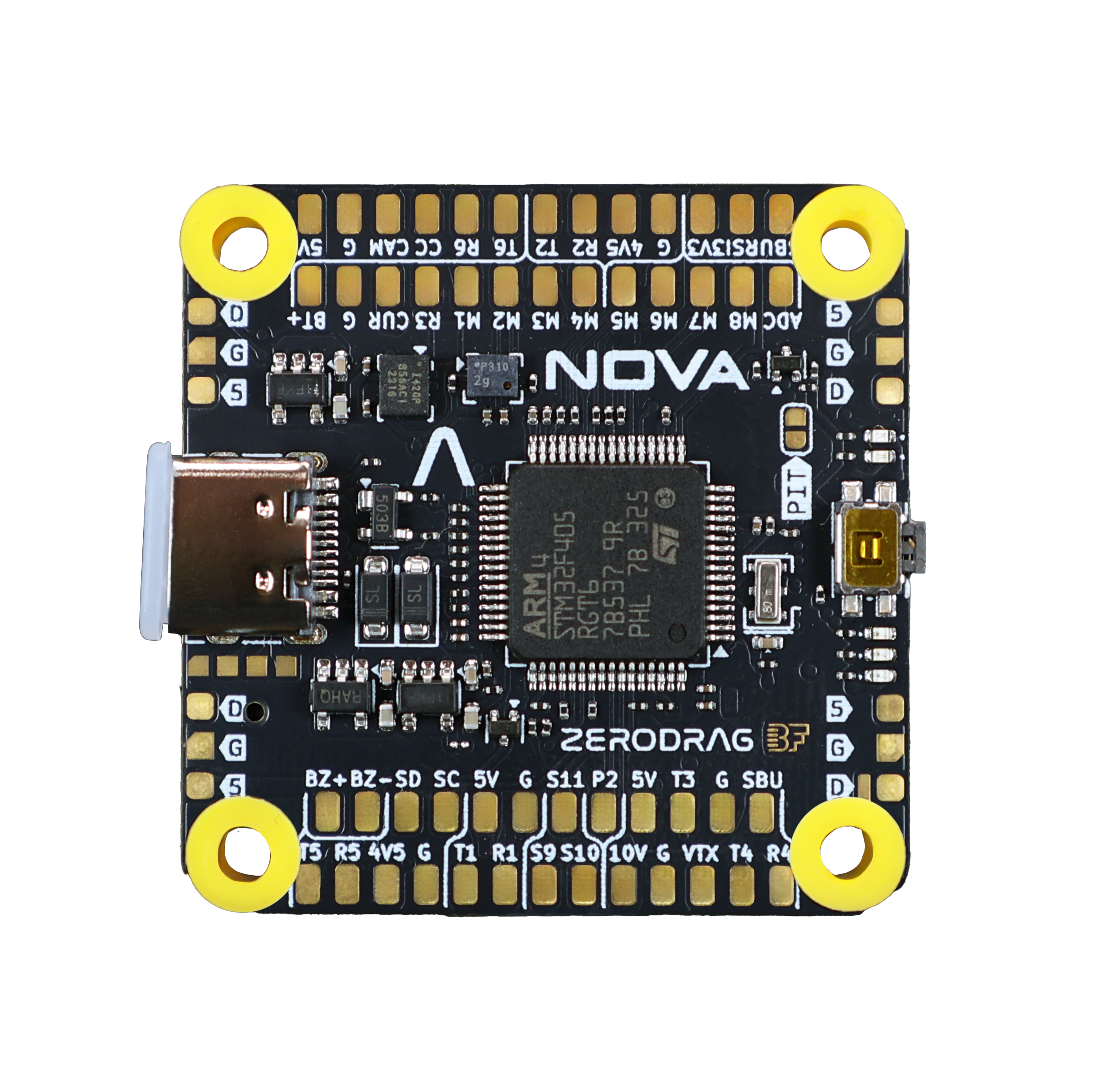 Zerodrag Nova F4 Flight Controller - Solder-Less, Made in India