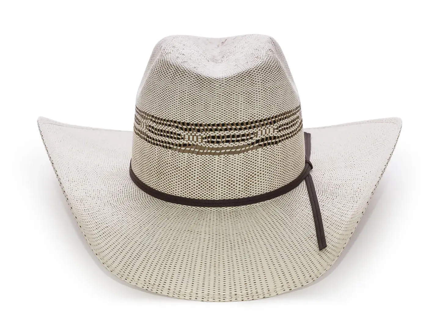 rust two-tone 20X straw cowboy hat with rough stock brim and vented crown by Master Hatters of Texas