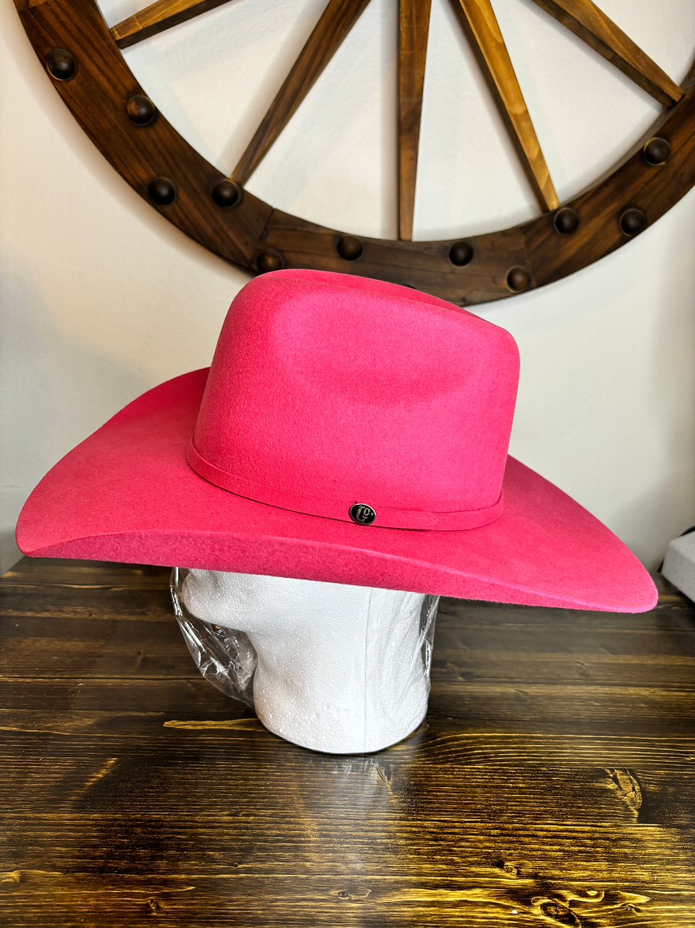 Gone Country American Fuchsia 5X wool cashmere cowboy hat with bold western style and premium craftsmanship