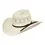 Thumbnail: Yellowstone ivory Shantung straw cowboy hat with 4 inch brim and 4½ inch crown by Gone Country