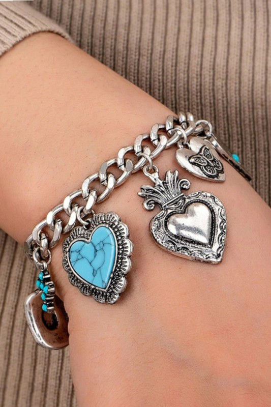 Sacred Heart Charm Bracelet