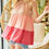 Thumbnail: Coral Breeze Tiered Halter Top Back