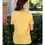 Thumbnail: Mustard yellow crewneck short sleeve tee shirt