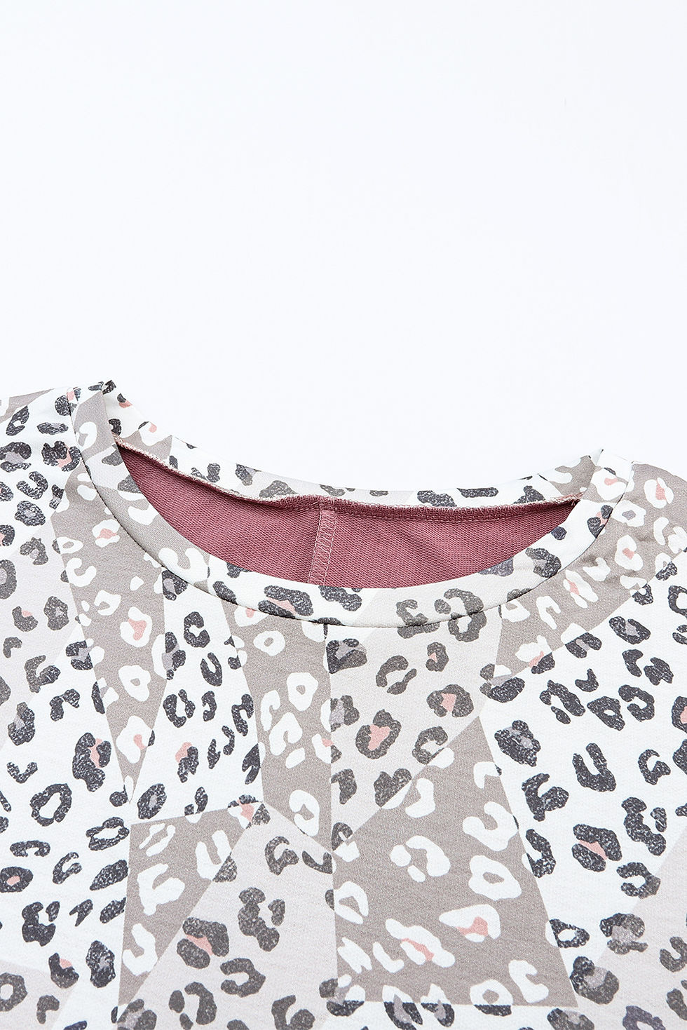 Thumbnail: Leopard Animal Print Patchwork Top