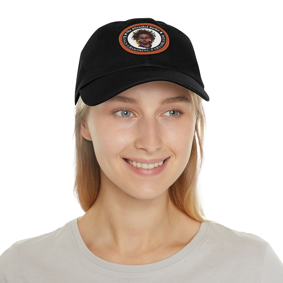 Thumbnail: Baseball cap with Leather Patch (Round)