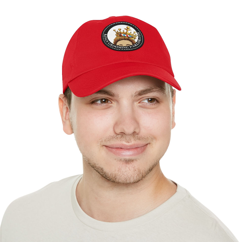 Thumbnail: Baseball Cap with Leather Patch (Round)