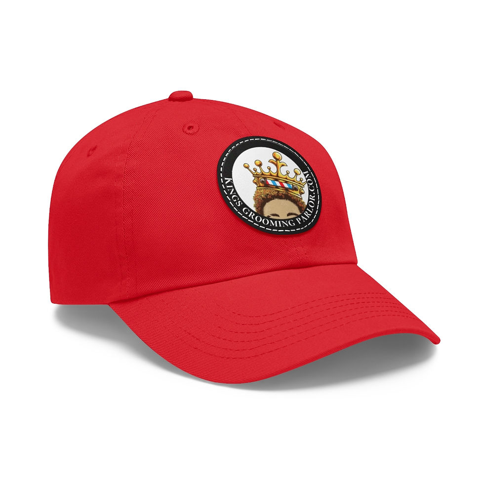 Thumbnail: Baseball Cap with Leather Patch (Round)