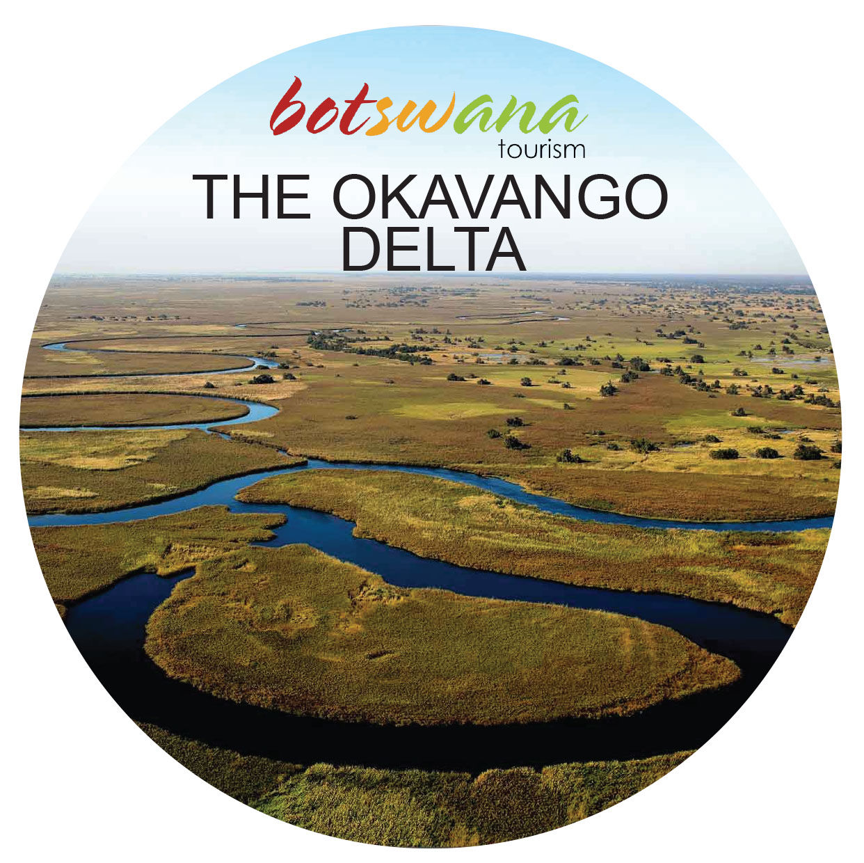 Okavango Delta Fridge Magnet