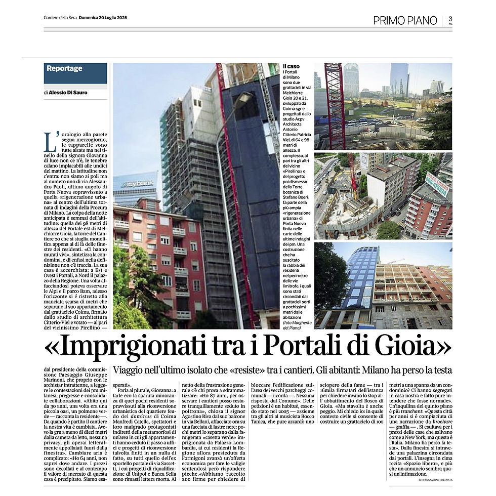 Corriere della Sera Milano 20/07/2025