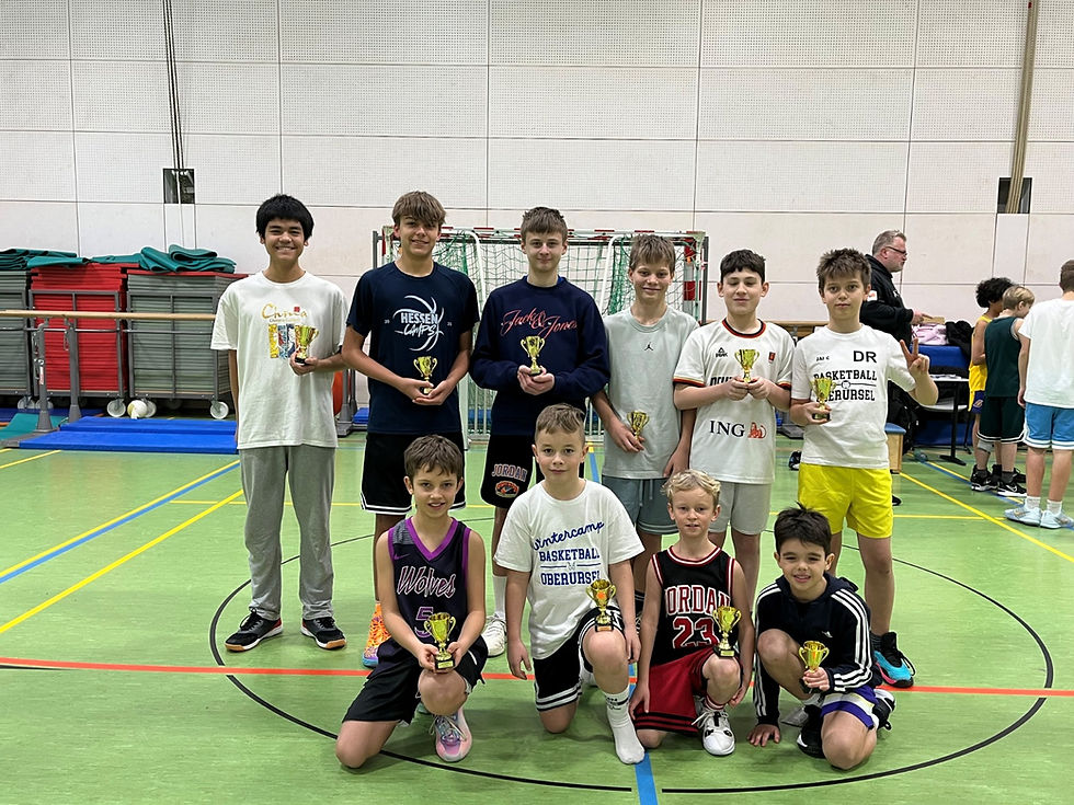 Hintere Reihe v. l. n. r.: Jasper Hagenberg, Philippe Krämer, Tim Steger, David Moslener, Yunus Keser, Dominik Rosca Vordere Reihe v. l. n. r.: Lasse Benner, Kiro Drobisch, Hannes Benner, Teoman Ergün