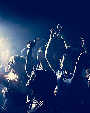Rock Concert Audience Cheering
