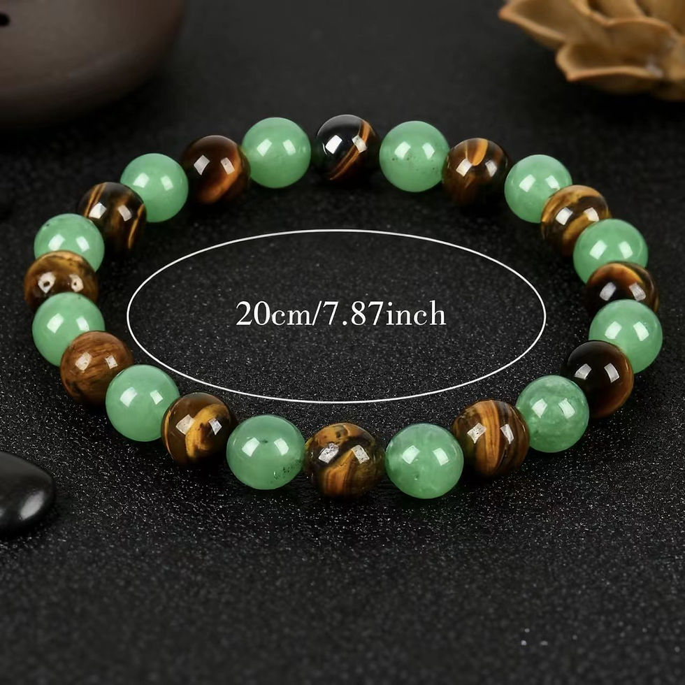 Thumbnail: Tiger's eye and Turquoise Bracelet
