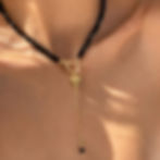 Thumbnail: Zircon Heart tassels Necklace