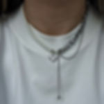 Zircon Heart tassels Necklace