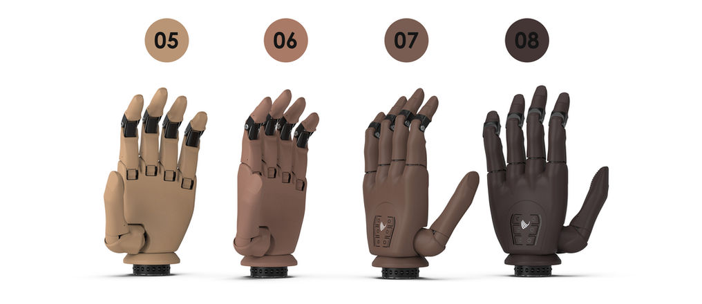 hand prosthesis in skin color