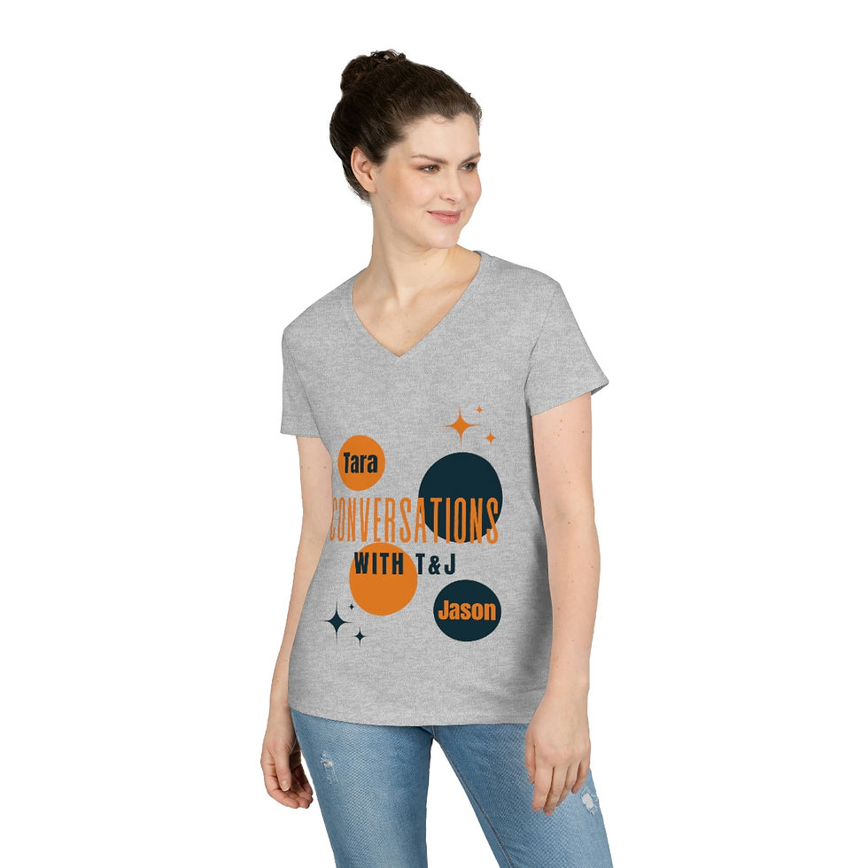 Thumbnail:  Conversations with T&J Ladies' V-Neck T-Shirt