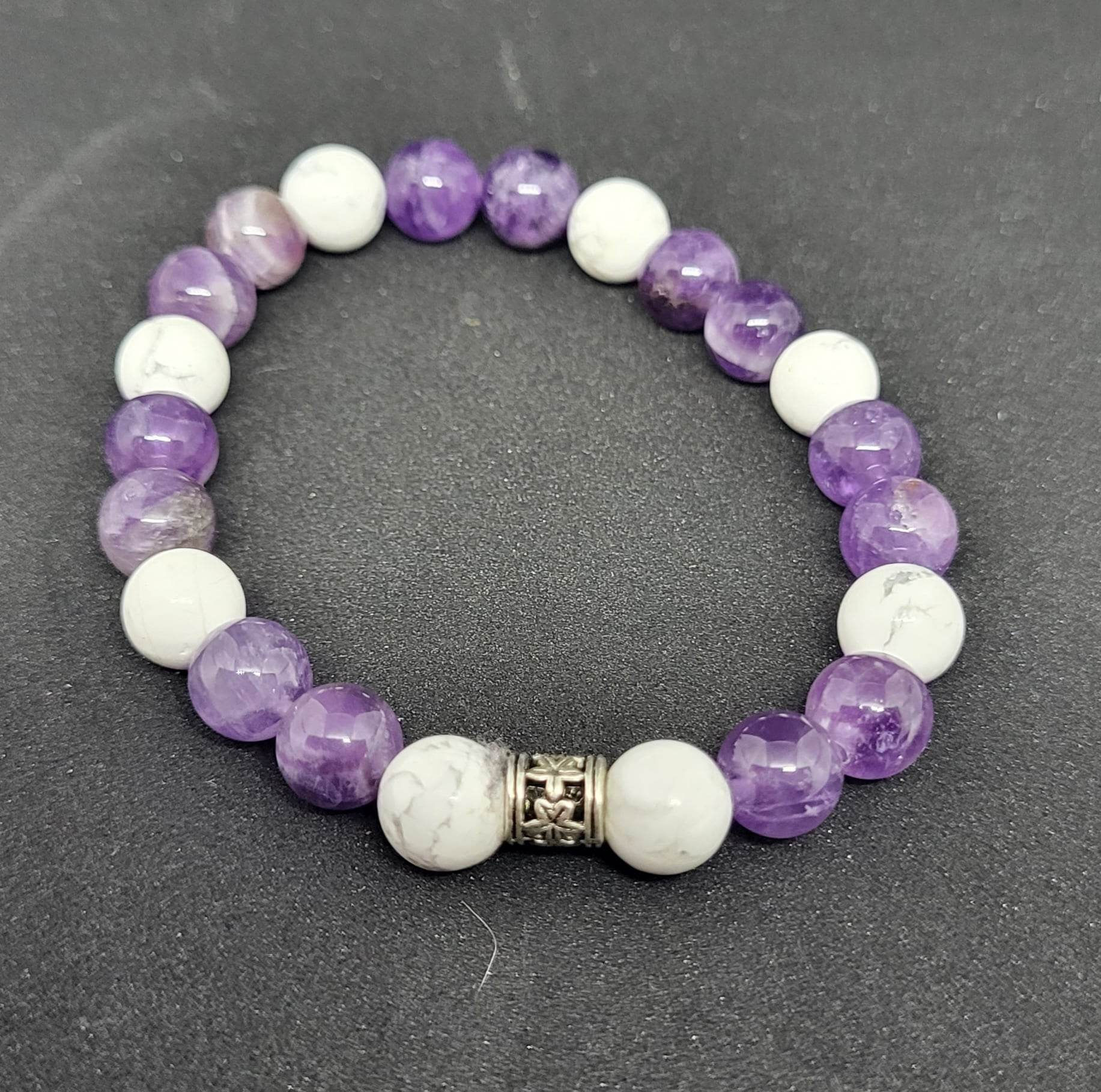 Bracelet Angelite et howlite