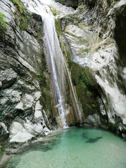 waterfalls at Nidri