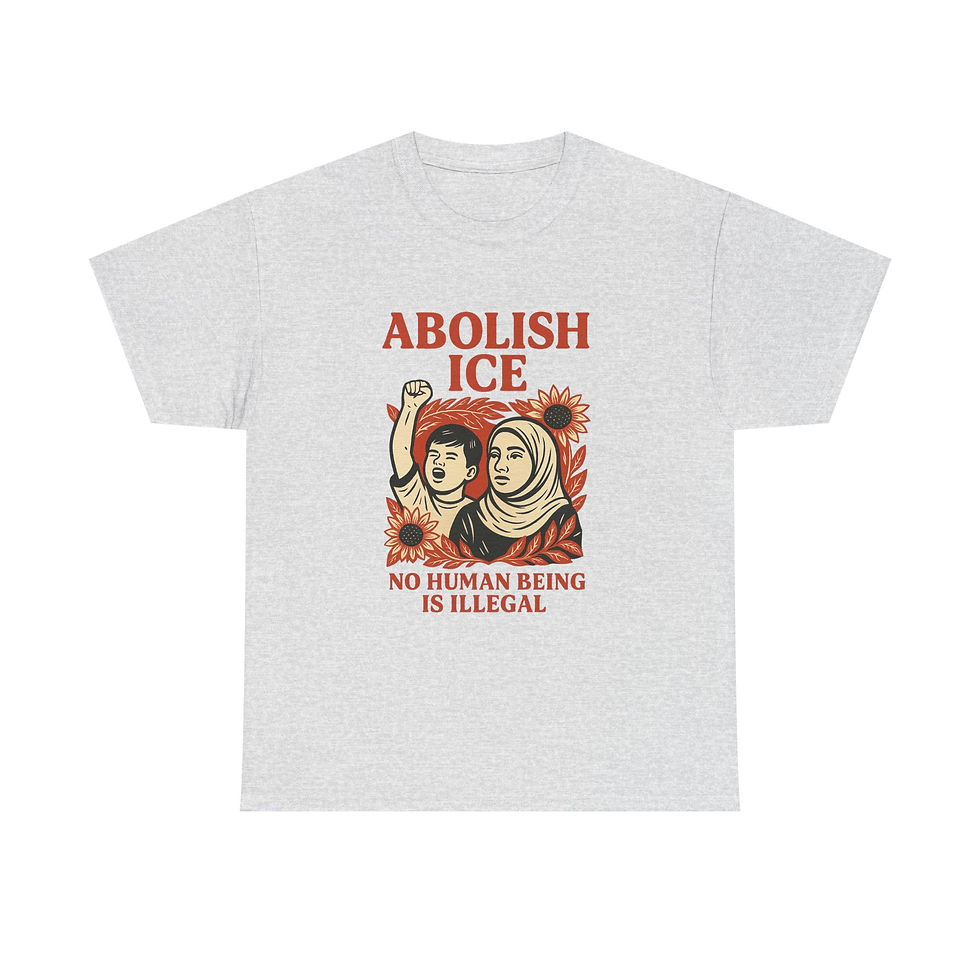 Thumbnail: No Human Is Illegal Pro Immigrant Anti ICE Political T Shirt