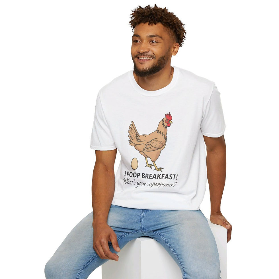 Thumbnail: I Poop Breakfast Funny Chicken Superpower T Shirt