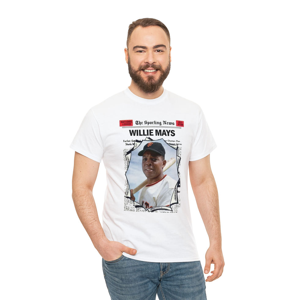 Thumbnail: Willie Mays SF Giants Baseball Hall of Fame T Shirt