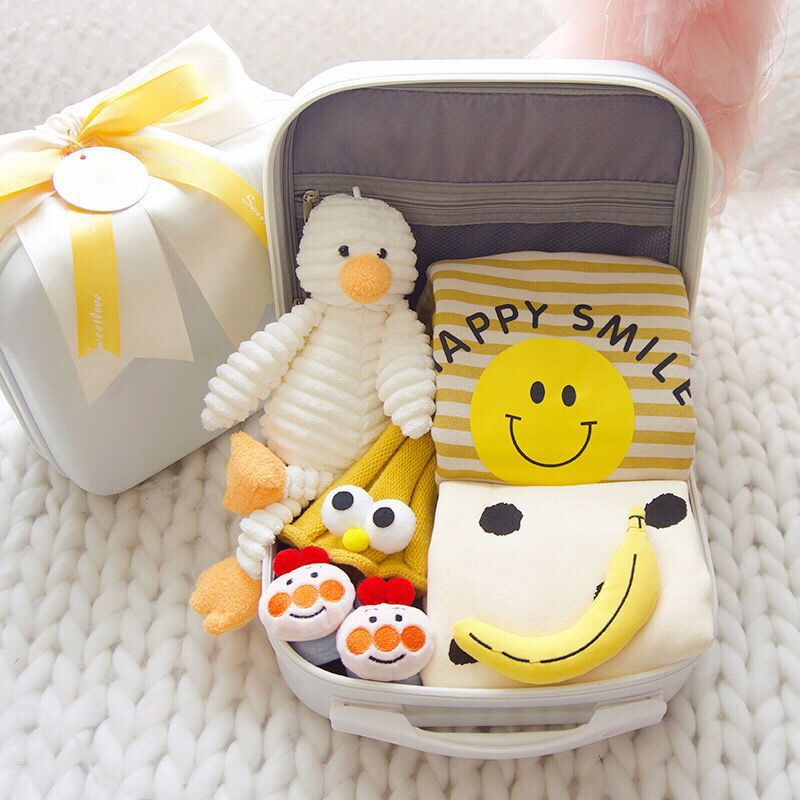 Thumbnail: Newborn Gift Box with Summer Dress and Baby Supplies