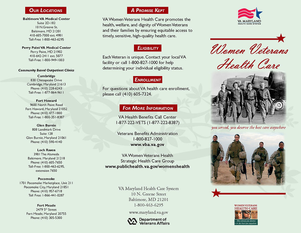 Women Veterans Brochure