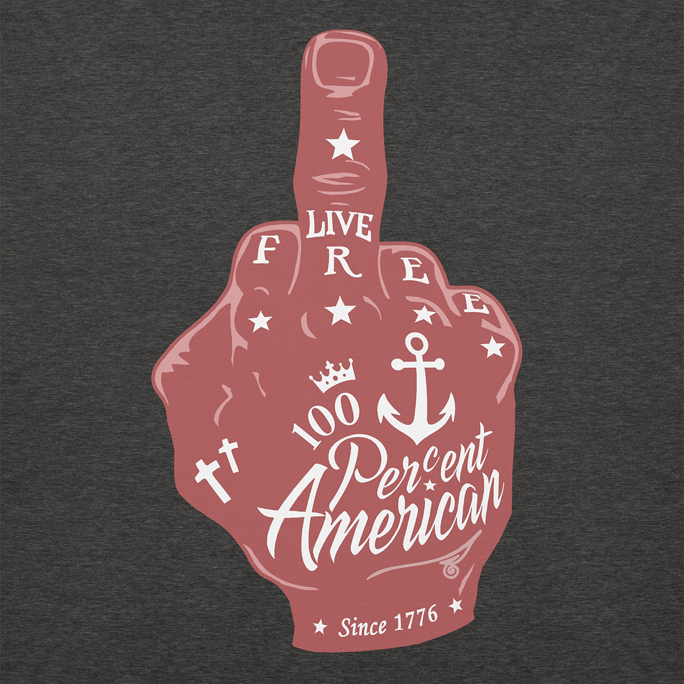 Thumbnail: Hoodie - Live Free - Red