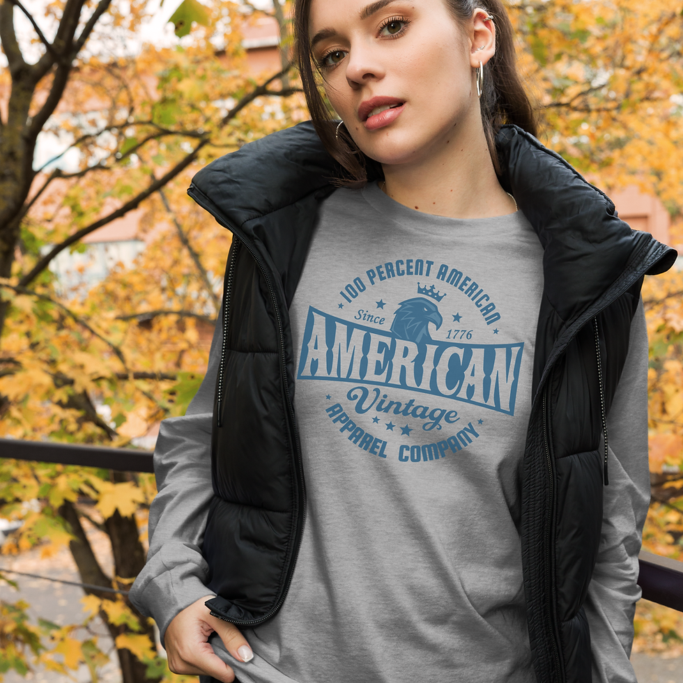 Thumbnail: Long Sleeve Shirt - Vintage Blue