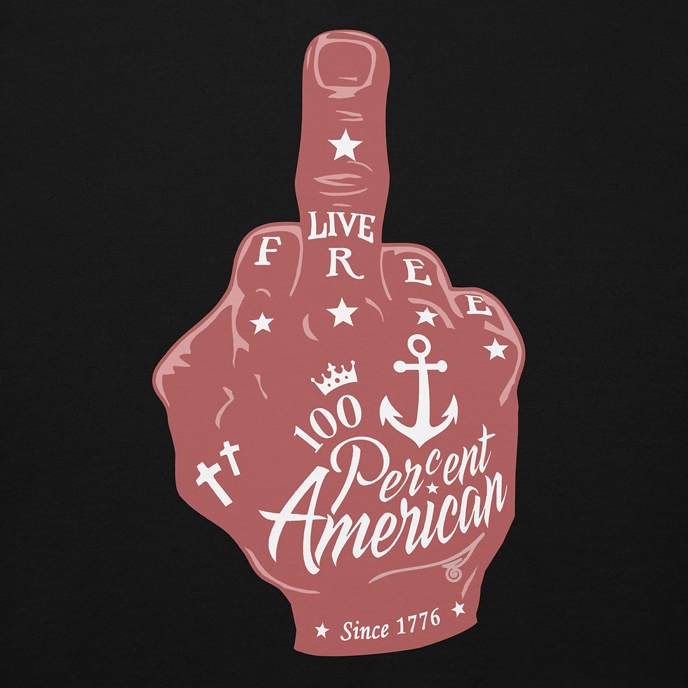 Thumbnail: Hoodie - Live Free - Red