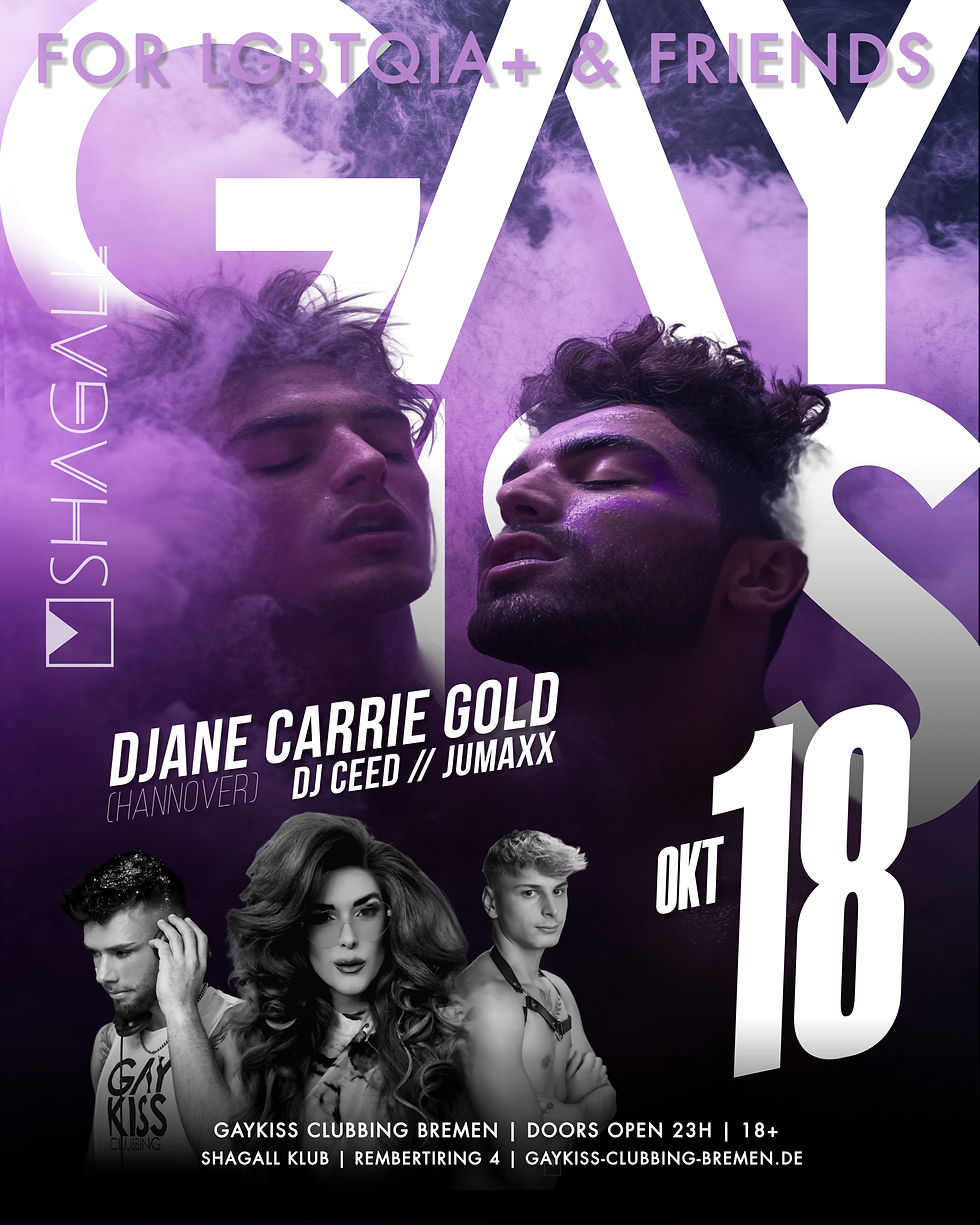 GAYKISS CLUBBING - MIT DJANE CARRY GOLD