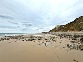 Beach and cliffs