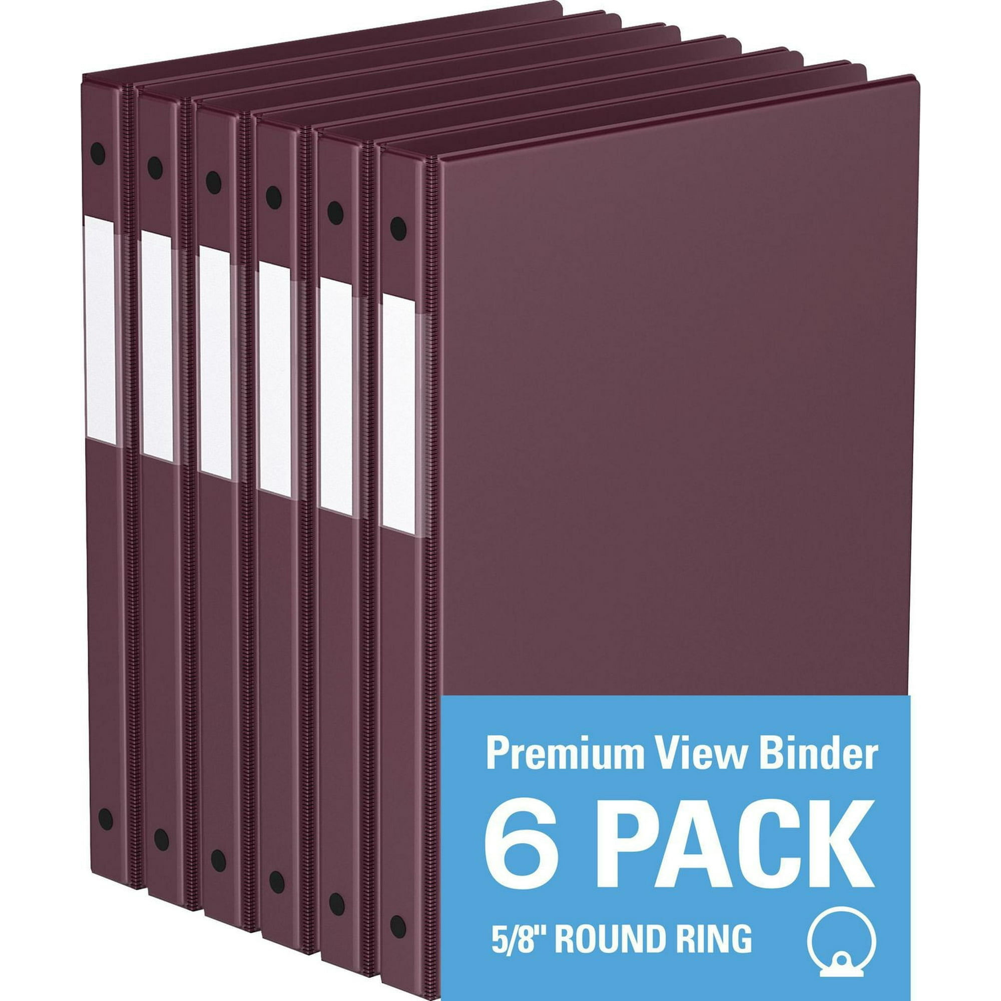 Davis Group, Premium Economy, Round Ring, Binder, 6 Pack, 5/8"