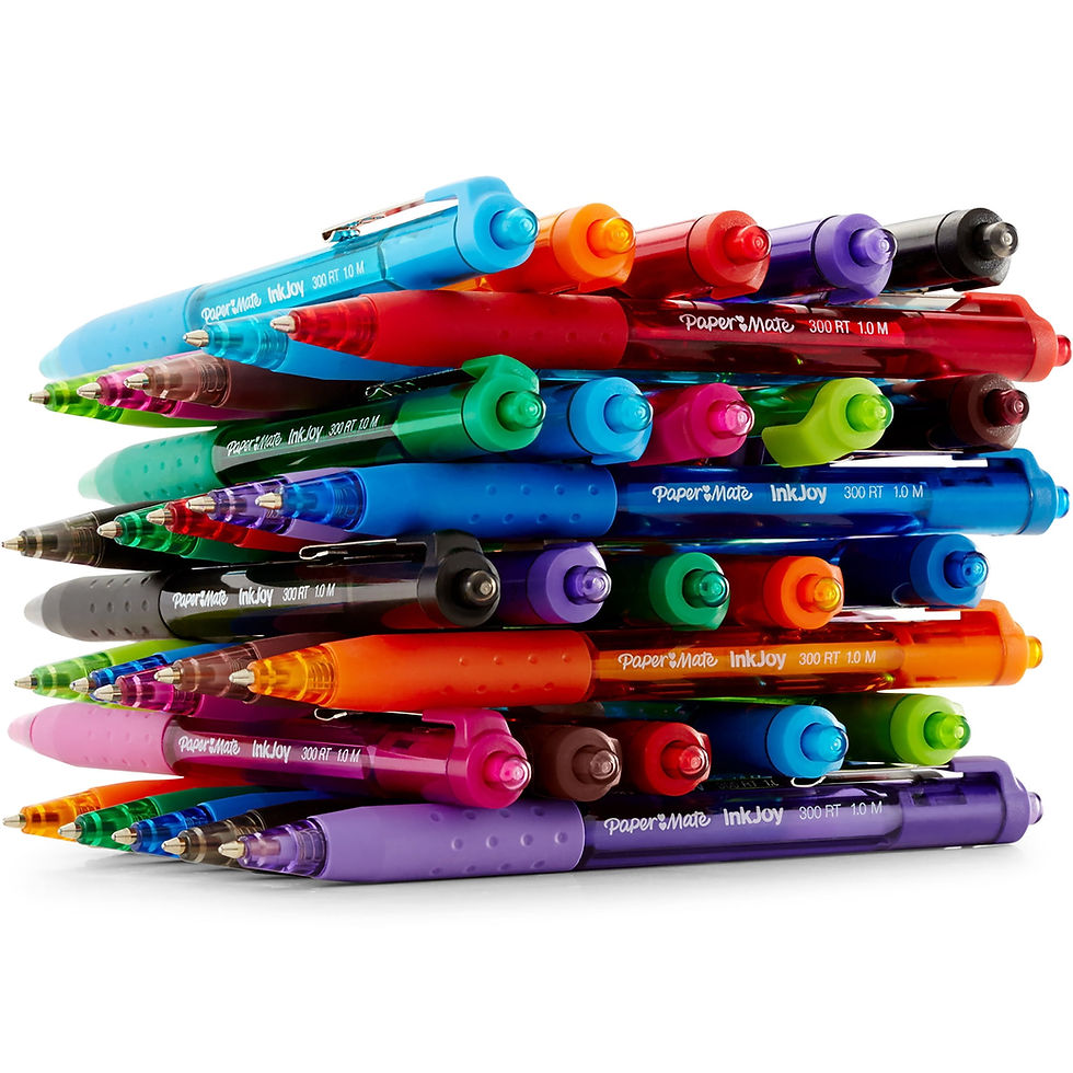 Thumbnail: Paper Mate InkJoy 300RT Ballpoint Pens, Medium Point (1.0 mm), Retractable, Asso